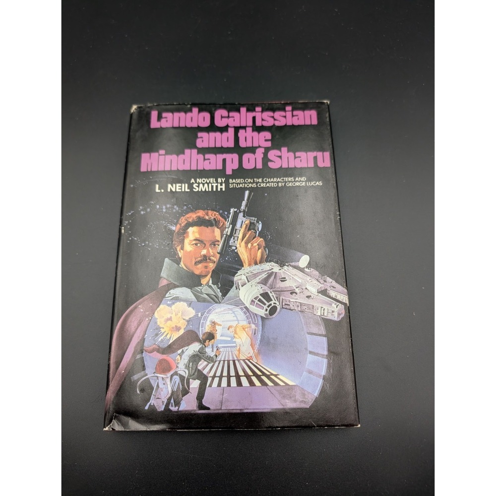 1983 BCE "Lando‎ Calrissian and the Mindharp of Sharu" L. Neil Smith HARDBACK DJ